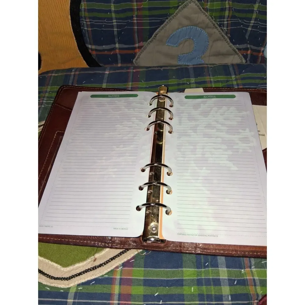 VTG Ghurka Original Collection Leather Agenda Ring Binder Organizer Planner...